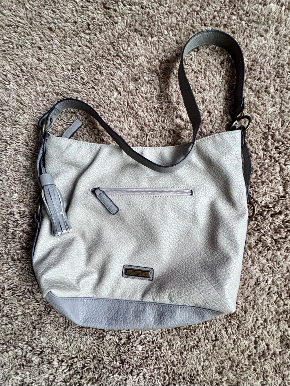 Rossetti Light Gray Women’s 2 toned gray Shoulder Bag New Without Tags